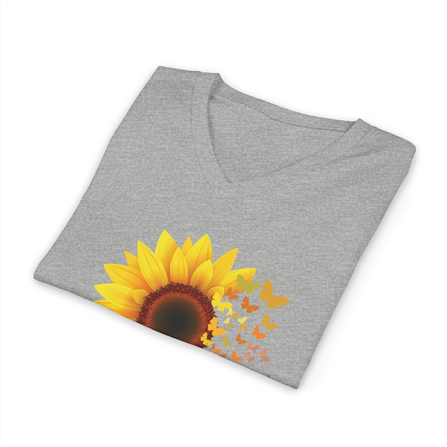 Unisex Jersey Short Sleeve V-Neck Tee, "I Chose the Sunny Side"