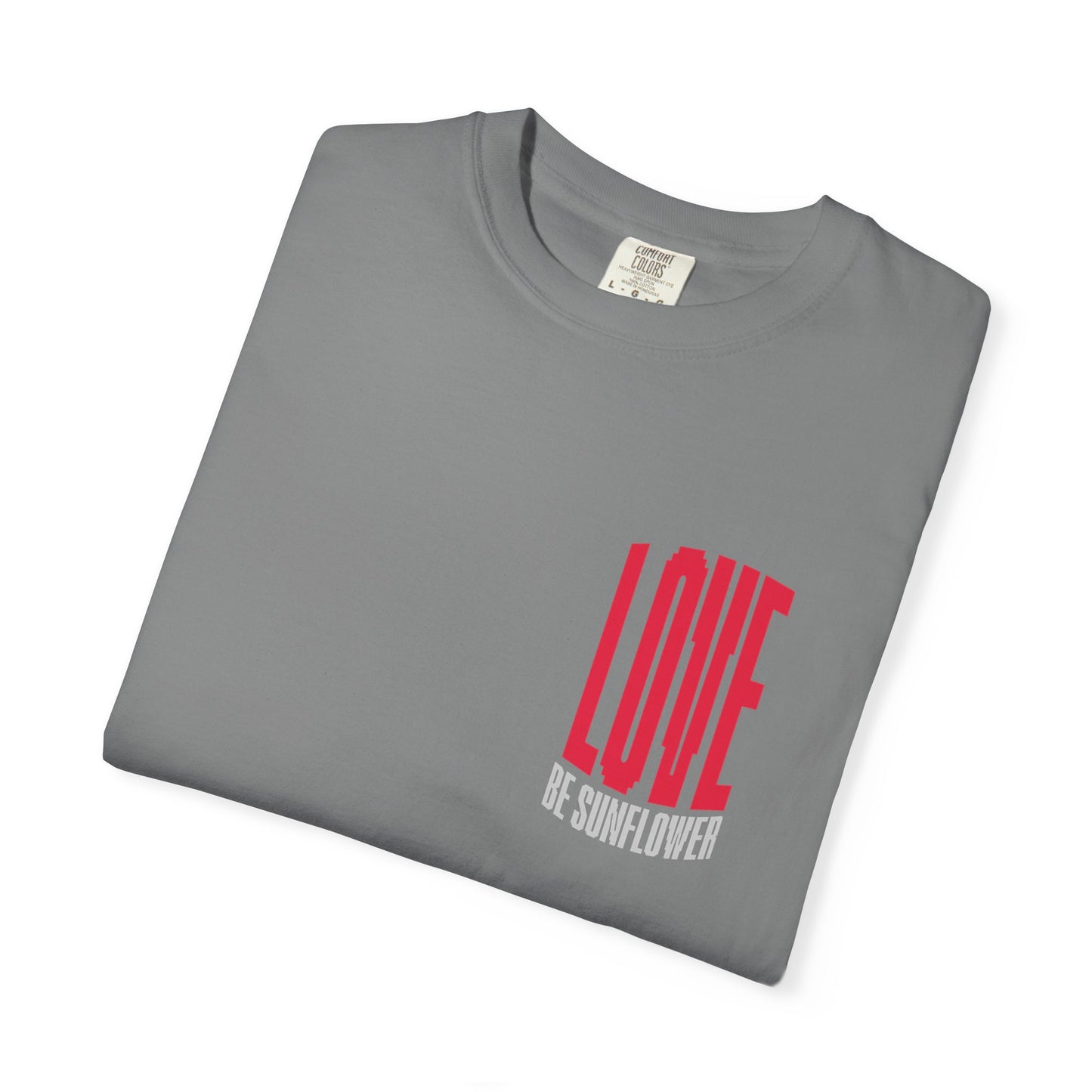 "Love Yourself First" Tee — Inspirational Graphic T-Shirt with 'LOVE' Chest & Back Message